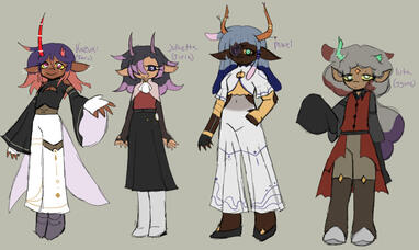 Personal concept - Character line up Personal concept - Character line up